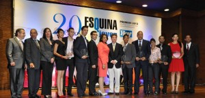 Entrega Premios Esquina Joven.  H. Barceló  en Santo Domingo República Dominicana- 1 de octubre del 2013. Foto Pedro Sosa