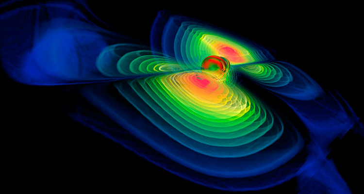Colisión de agujeros negros. Fuente: Futuremusic-es