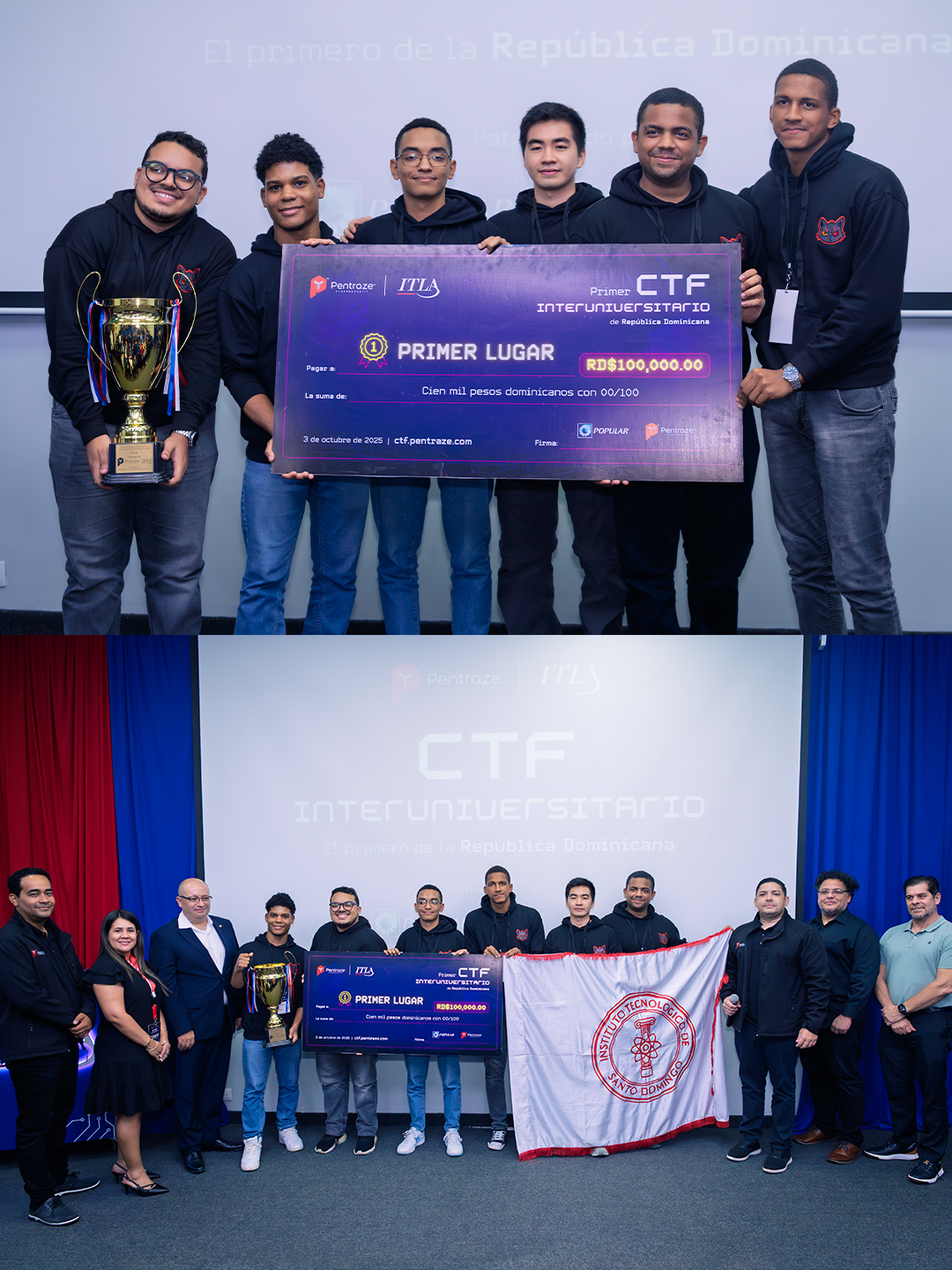 Estudiantes de Ingeniería en Ciberseguridad y de Software del INTEC ...