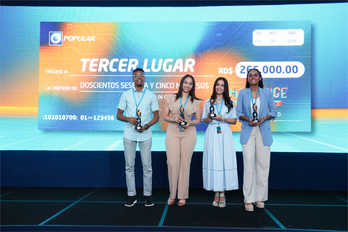 Estudiantes de INTEC obtienen tercer lugar en el Challenge Popular 2026